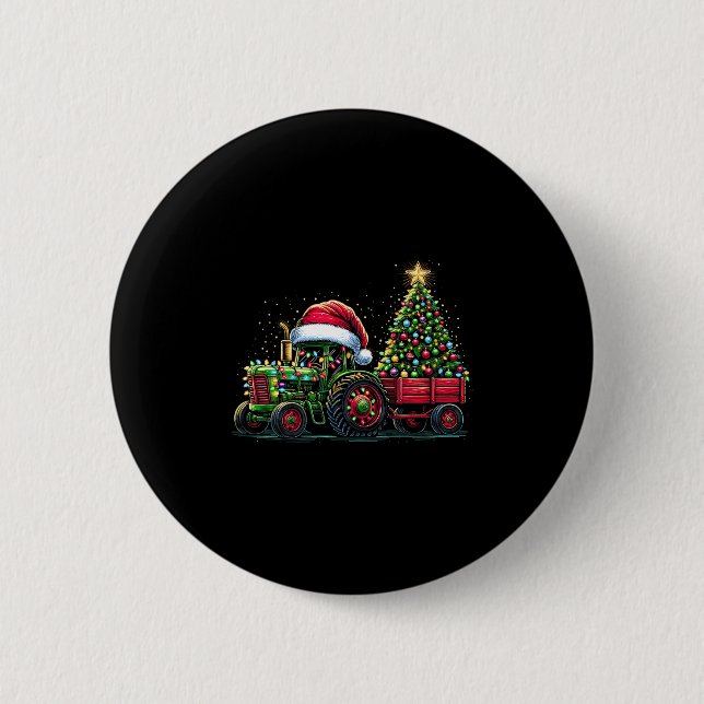 Kinder Weihnachtsmann Weihnachtsmann Button (Vorderseite)