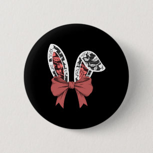 Kinder Weiße Spitzen Rabbit Ohren Ostersonne Junge Button
