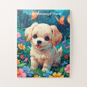 Kinder Welpen und Kitten Garden Adventure Puzzle