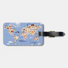 Kinder Weltkarte Gepäckanhänger