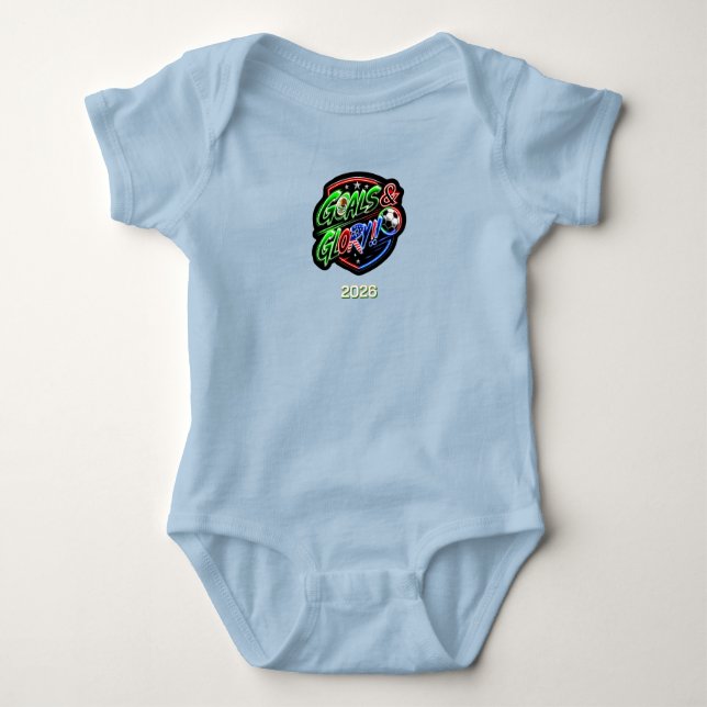 Kinder Weltmeisterschaft 2026 Feiern Baby Strampler (Vorderseite)