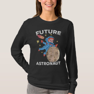 Kinder Weltraum Wissenschaft Mond Galaxie Zukunft  T-Shirt