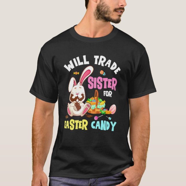 Kinder werden Brother gegen Osterkandy Bunny Eis t T-Shirt (Vorderseite)