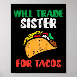 Kinder werden Handelsregister für Tacos-Kleinkinde Poster