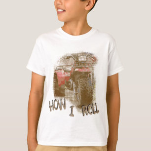 Kinder, wie ICH ATV Retro rotes Trike ROLLE T-Shirt