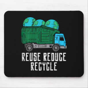 Kinder wiederverwenden Gerecycelt Garge Truck Eart Mousepad
