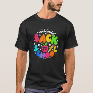 Kinder Willkommen Zurück Zur Schule Erster Schulta T-Shirt