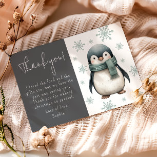 Kinder Winter Pinguin Dankeskarte