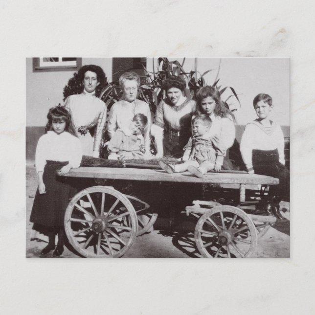 Kinder Zar: Marie, Anastasia & Alexis Romanov Postkarte (Vorderseite)