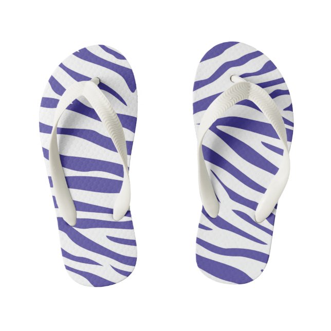 Kinder Zebra Stripe Flip Flops (Fußbett)