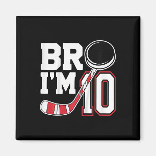 Kinder Zehn Jahre Altes T-Shirt 10. Geburtstag Hoc Magnet