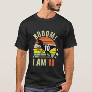 Kinder Zehnte Dinosaurier 10 Jahre alt 2012 Ich bi T-Shirt
