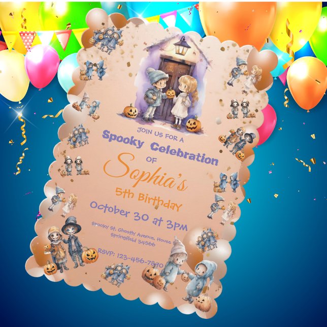 Kinder zu Halloween Thema Einladung für Kinder zum (Von Creator hochgeladen)
