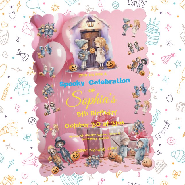 Kinder zu Halloween Thema Einladung für Kinder zum (Von Creator hochgeladen)