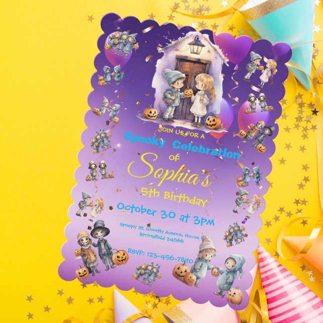 Kinder zu Halloween Thema Einladung für Kinder zum (Von Creator hochgeladen)