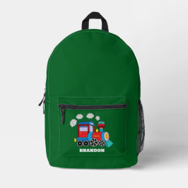 Kinder Zug Jungen Blau Benutzername Bedruckter Rucksack