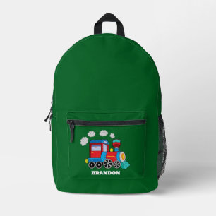 Kinder Zug Jungen Blau Benutzername Bedruckter Rucksack