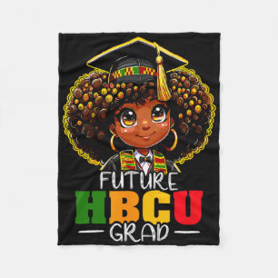 Kinder Zukunft Hbcu Absolvent Afro Schwarzer Monat Fleecedecke