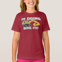 Kinder zum 5. Geburtstag werde ich fünft T - Shirt