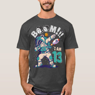 Kinder zum Geburtstag Junge Astronaut zum 13. Gebu T-Shirt