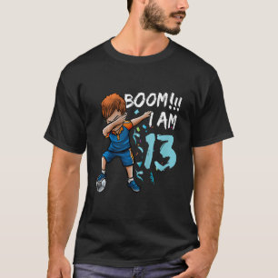 Kinder zum Geburtstag Junge Fußball 13. Geburtstag T-Shirt
