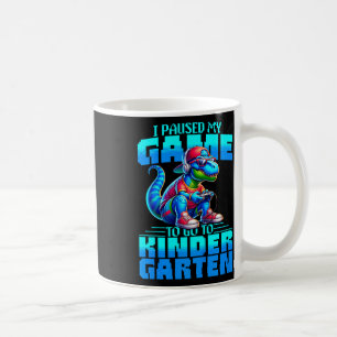Kinder zurück in die Schule T-Rex Ich pausierte me Kaffeetasse