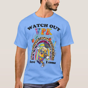 Kinder zurück zur Schule 1. Tag Vpk Junge Mädchen T-Shirt
