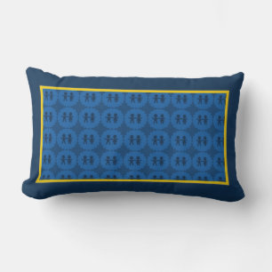 Kinder zusammen Blue Throw Kissen