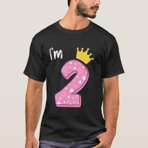 Kinder Zwei Jahre alt Geburtstagskind Kind 2Jr 2.  T-Shirt