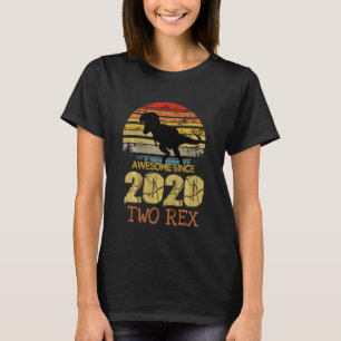 Kinder Zwei Rex 2. Geburtstag Zweite Dinosaurier R T-Shirt