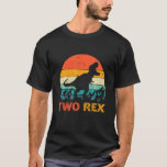 Kinder zwei Rex Geburtstag Zwei Rex Dinosaurier 2. T-Shirt<br><div class="desc">Kinder zwei Rex Geburtstag Zwei Rex Dinosaurier 2. Geburtstag</div>
