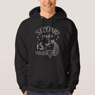 Kinder zweite Stufe ist magisch Niedliche Einhorna Hoodie