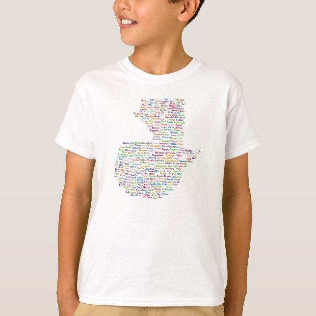 Kinderabschließender Entwurf T-Shirt (Vorderseite)