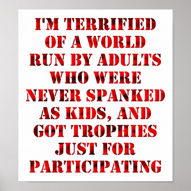 Kinderähnliche Erwachsene Witziges Poster (Vorne)