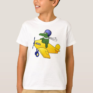 KinderalligatorFlugzeug-T - Shirt