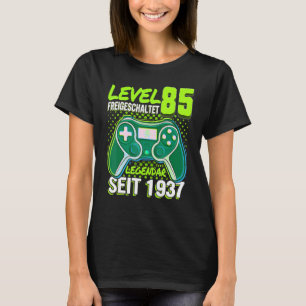 Kinderalter 85 Jahre Junge Gamer 1937 T-Shirt