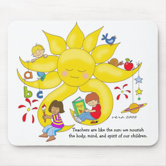Kinderangelegenheit - Lehrer-Sorgfalt durch Vera Mousepad (Vorne)