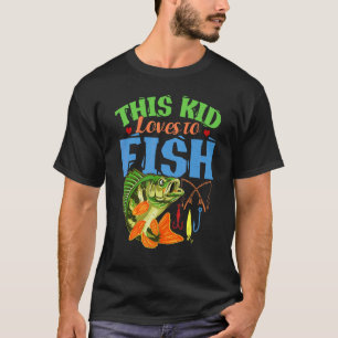 Kinderangeln I Dieses Kind Fischt Liebend I Angeln T-Shirt