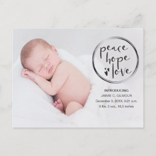 Kinderankündigung, Erste Weihnachten, Foto Postkarte