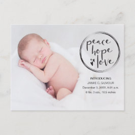 Kinderankündigung, Erste Weihnachten, Foto Postkarte