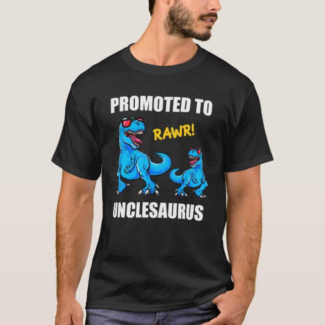 Kinderankündigung für die neue Unc von Unclesaurus T-Shirt (Vorderseite)