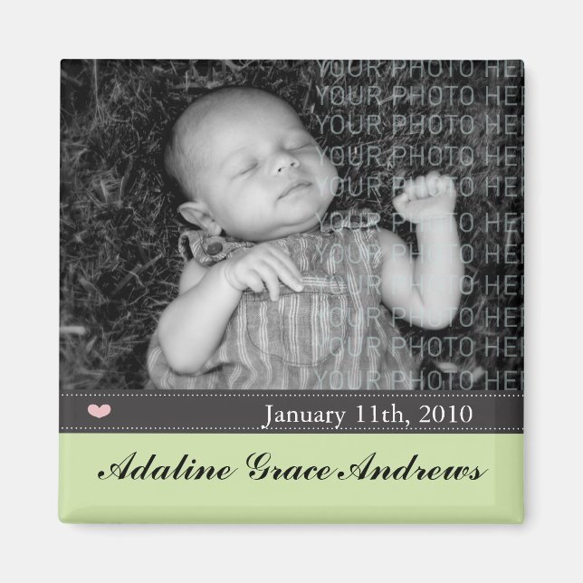 Kinderankündigung Magnet (Vorne)