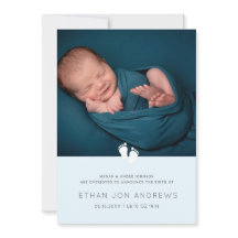 Kinderankündigung Modernes Babyfuß