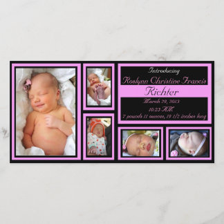 Kinderankündigung - Rosa Ankündigung