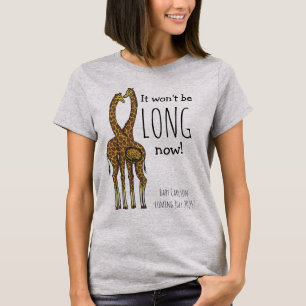 Kinderankündigung Schwangere Giraffe T - Shirt