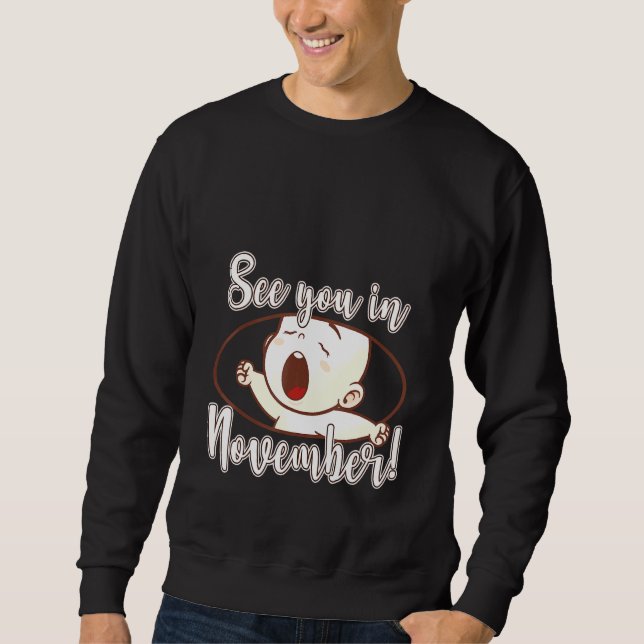 Kinderankündigung Schwangere Mama Sweatshirt (Vorderseite)