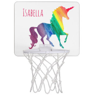 KinderAquarell-Regenbogen-Einhorn-schöner Spaß Mini Basketball Netz