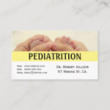 Kinderarzt-Termin-Geschäftskarte