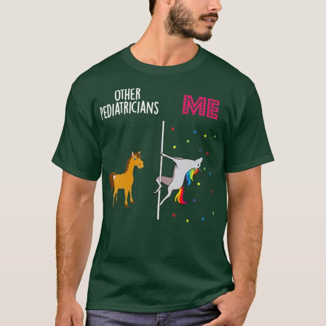 Kinderarzt Unicorn Andere Sie T-Shirt (Vorderseite)