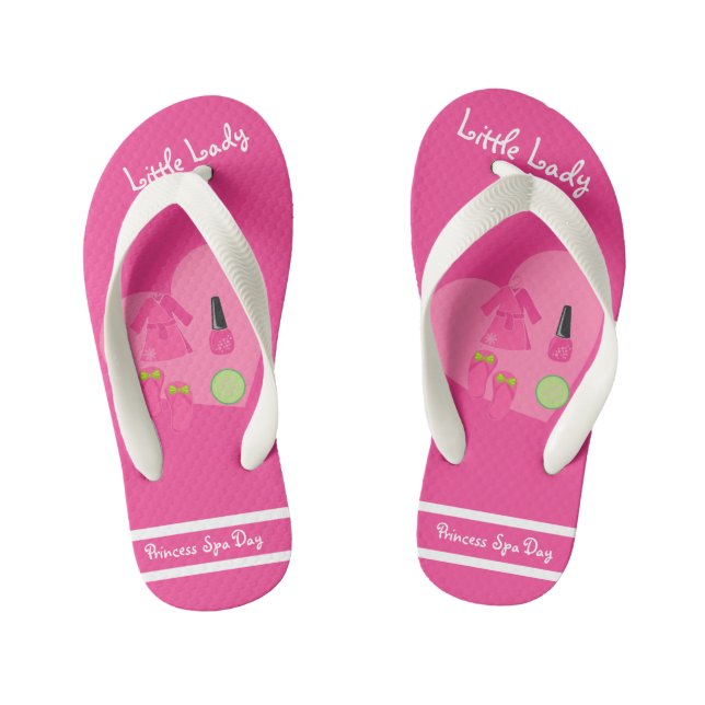 Kinderausdruckskollektionsmädchen Flip Flops (Fußbett)